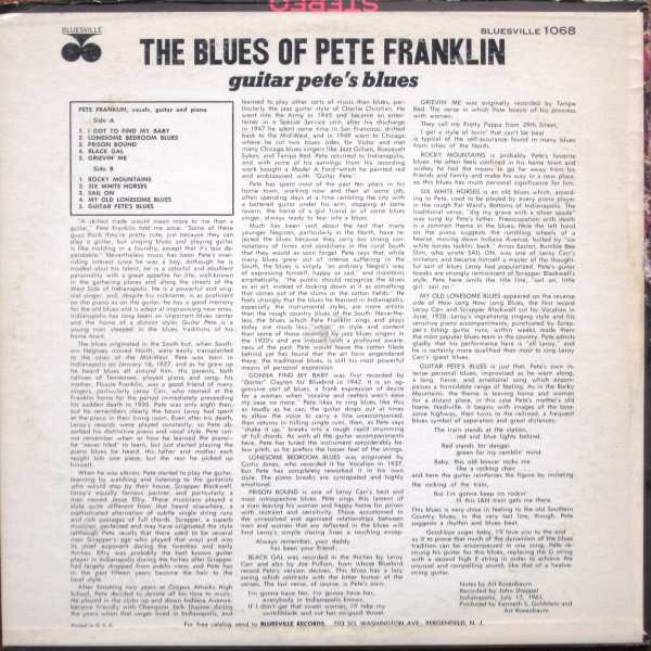 The Blues of Pete Franklin: Guitar Pete's Blues - Image 3